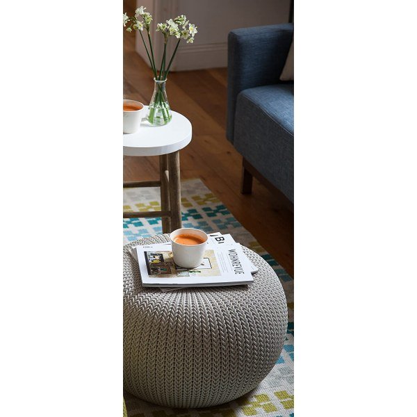 Keter Urban Knit Pouf Ottoman Set - Image 2