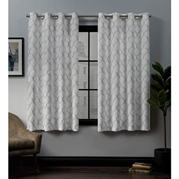 Exclusive Home Curtains Amelia Panel Pair, 52x63, Winter