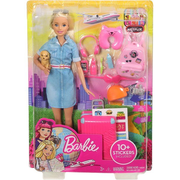 ​Barbie Travel Doll, Blonde, with Puppy - Image 2
