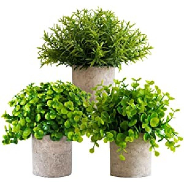 Modern Farmhouse Decor Fake Plants Room Decor Aesthetic Faux Plants Indoor Artificial Plants Decor 3 Fake Plant Decor Potted Plants Mantle Decor Desk Decor Women Office Kitchen Center Pieces Entryway
