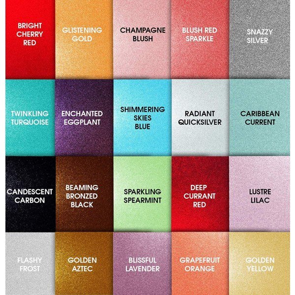 Craftopia glitter self adhesive vinyl sheets 6” x 6 “ 20 pack - Image 2